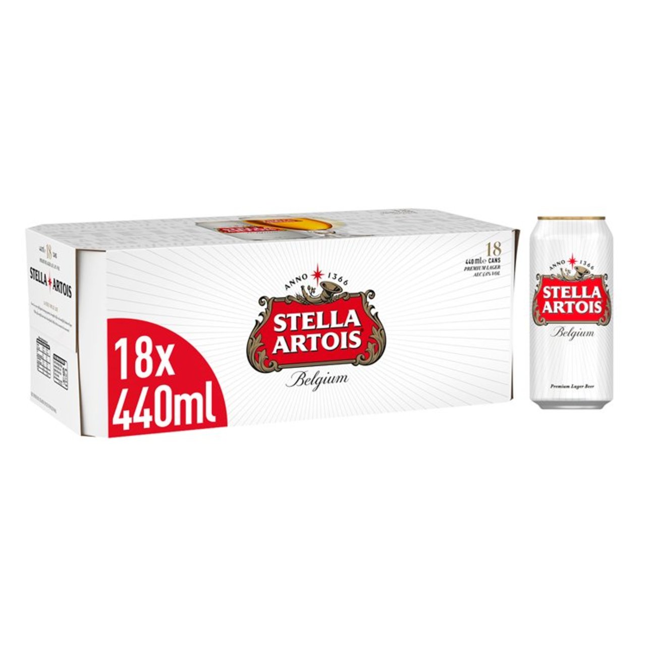 Stella Artois Premium Lager Beer Cans