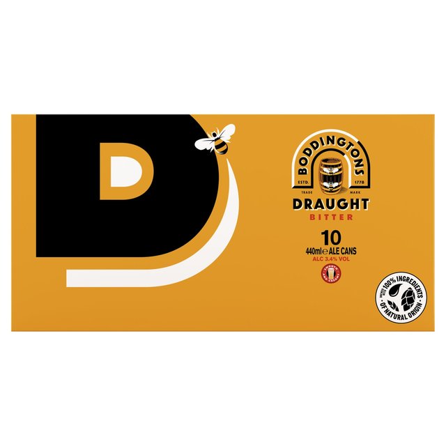 Boddingtons Draught Bitter Ale Cans 10 x 440ml