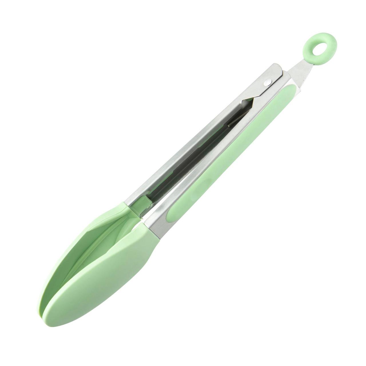 Stainless Steel Tongs, Green 