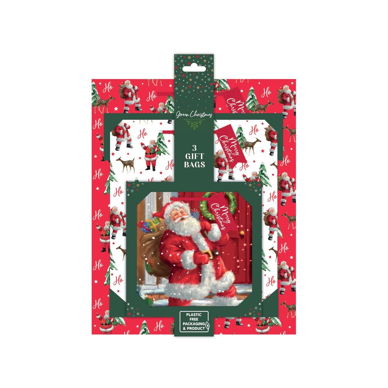 Santa Eco Christmas Gift Bags