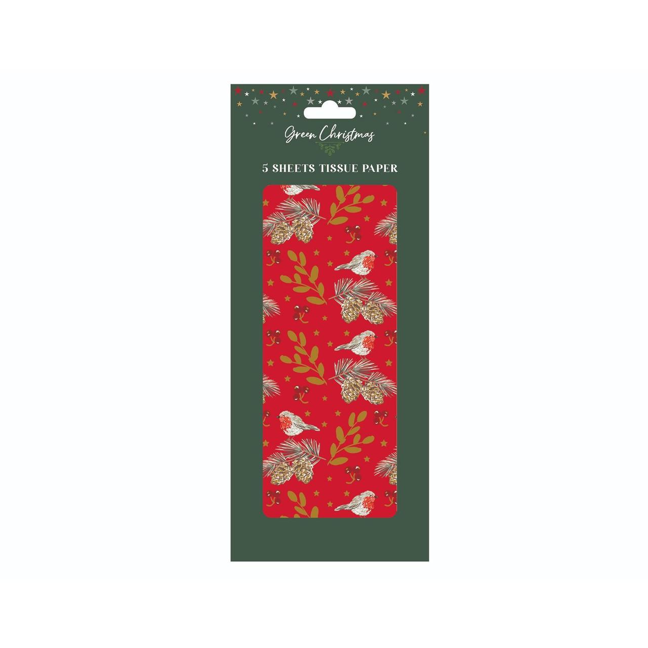 Robin Christmas Tissue Paper