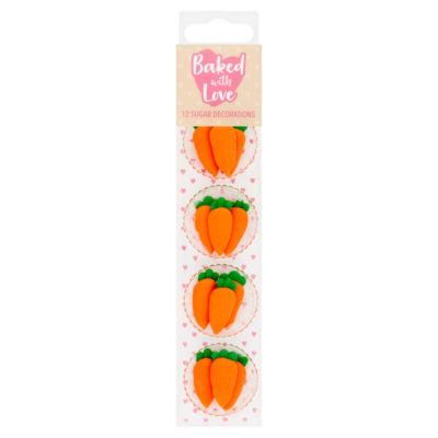 Baked With Love  Carrot Sugar Decorations 6g