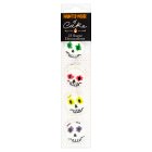 Haunted House of Cake Halloween Skulls Sugar Decorations x12