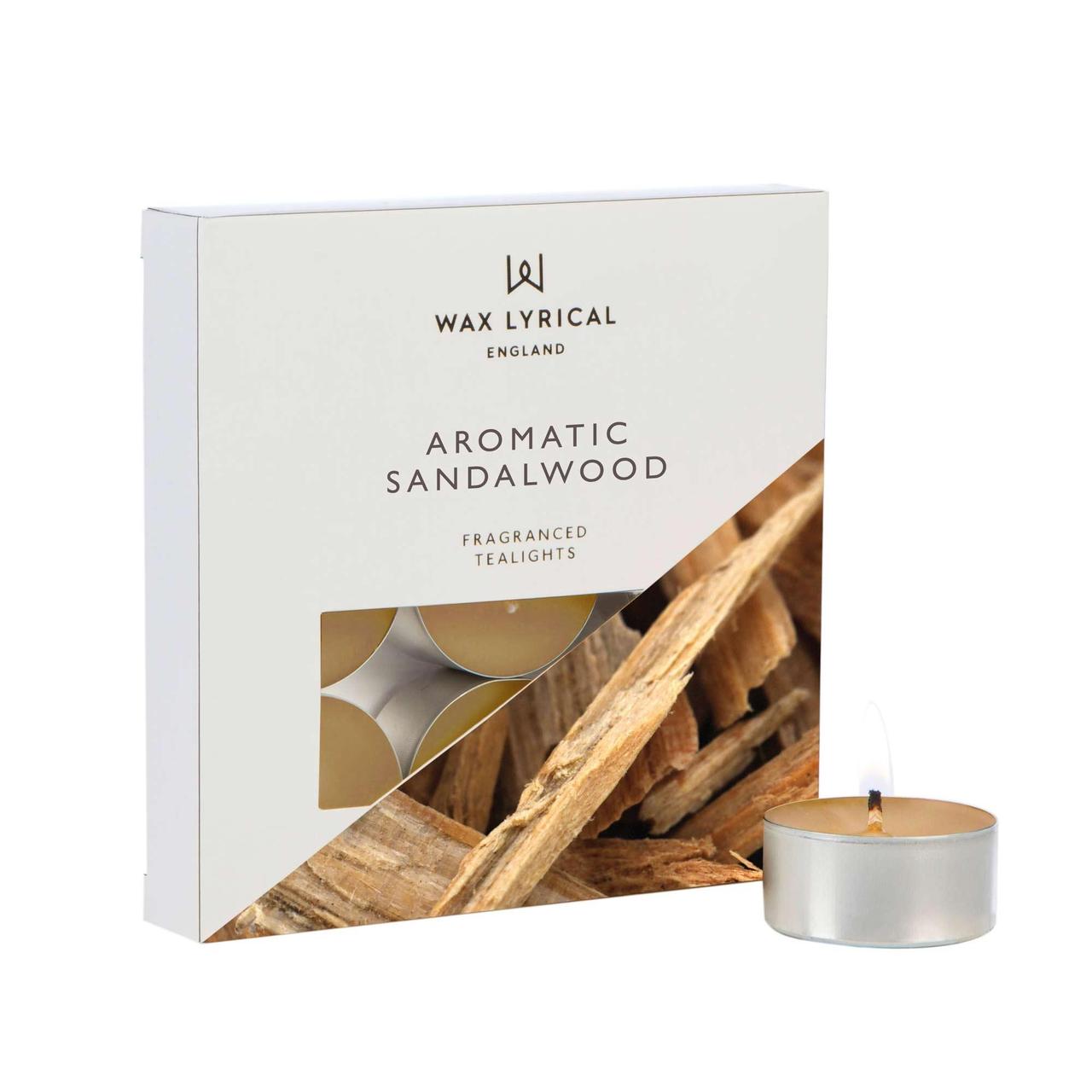 Wax Lyrical Tealights, Aromatic Sandalwood