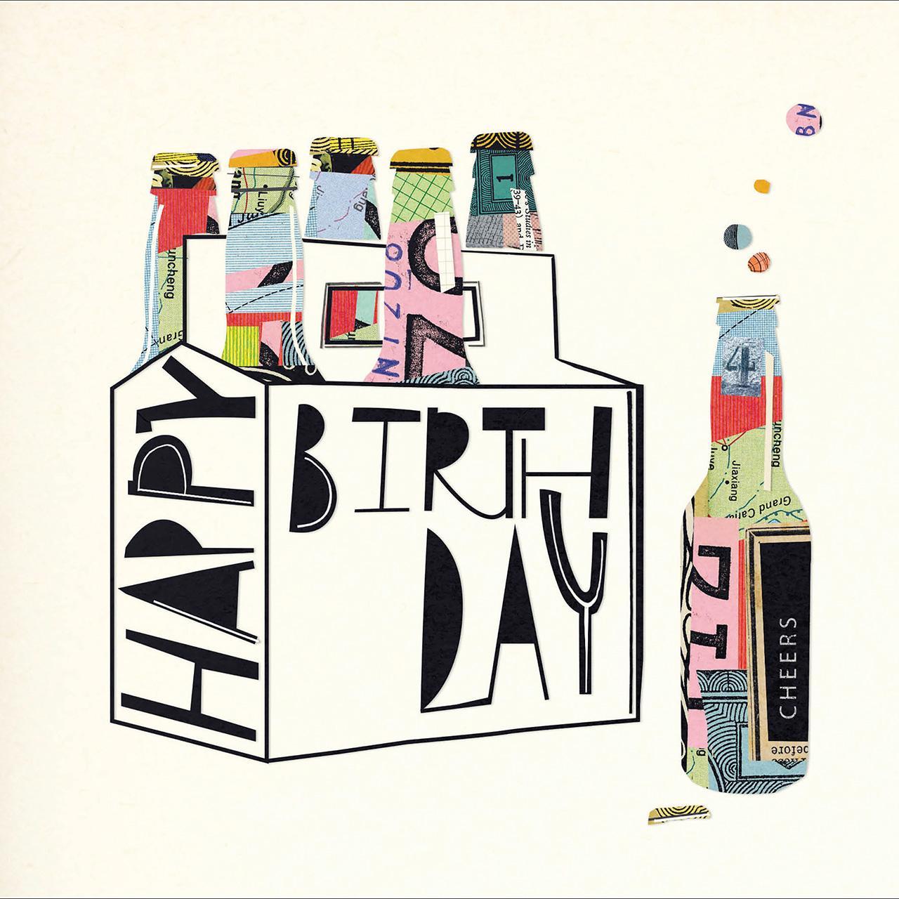 Cheers Beer Birthday Card 