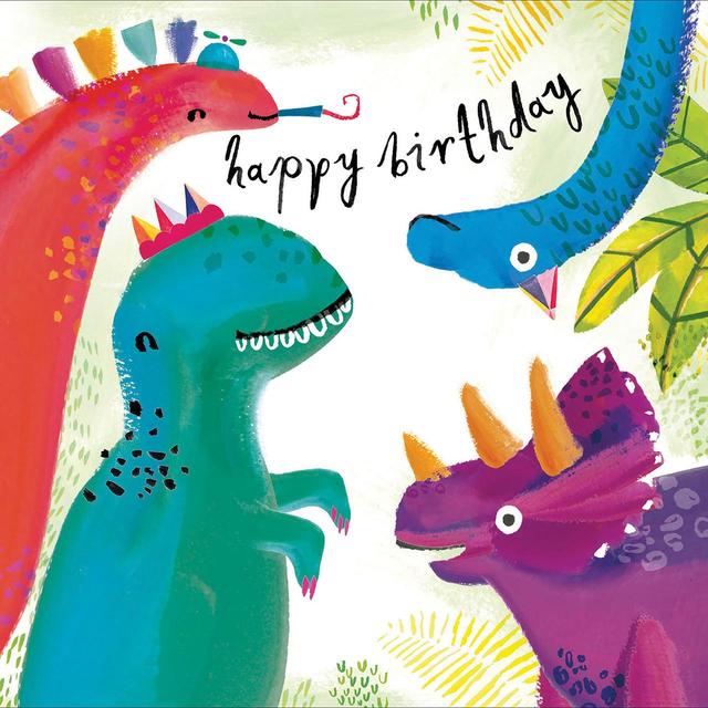 Dinosaur Birthday Card 