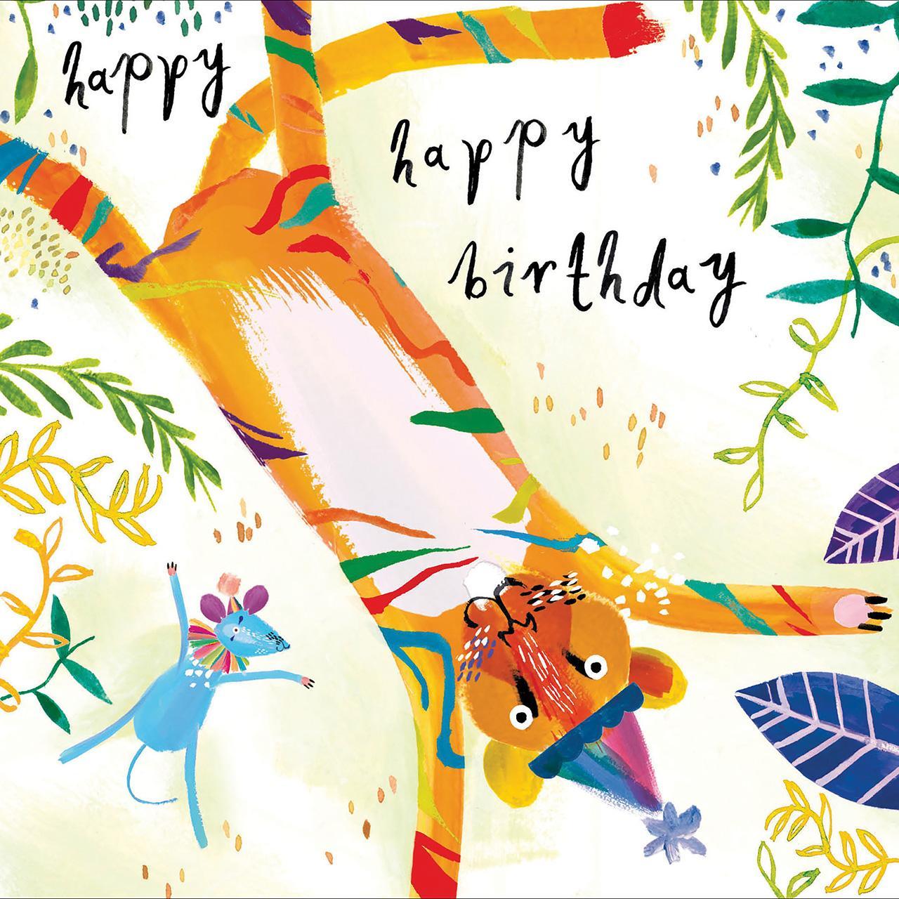 Lion & Mouse Birthday Card 