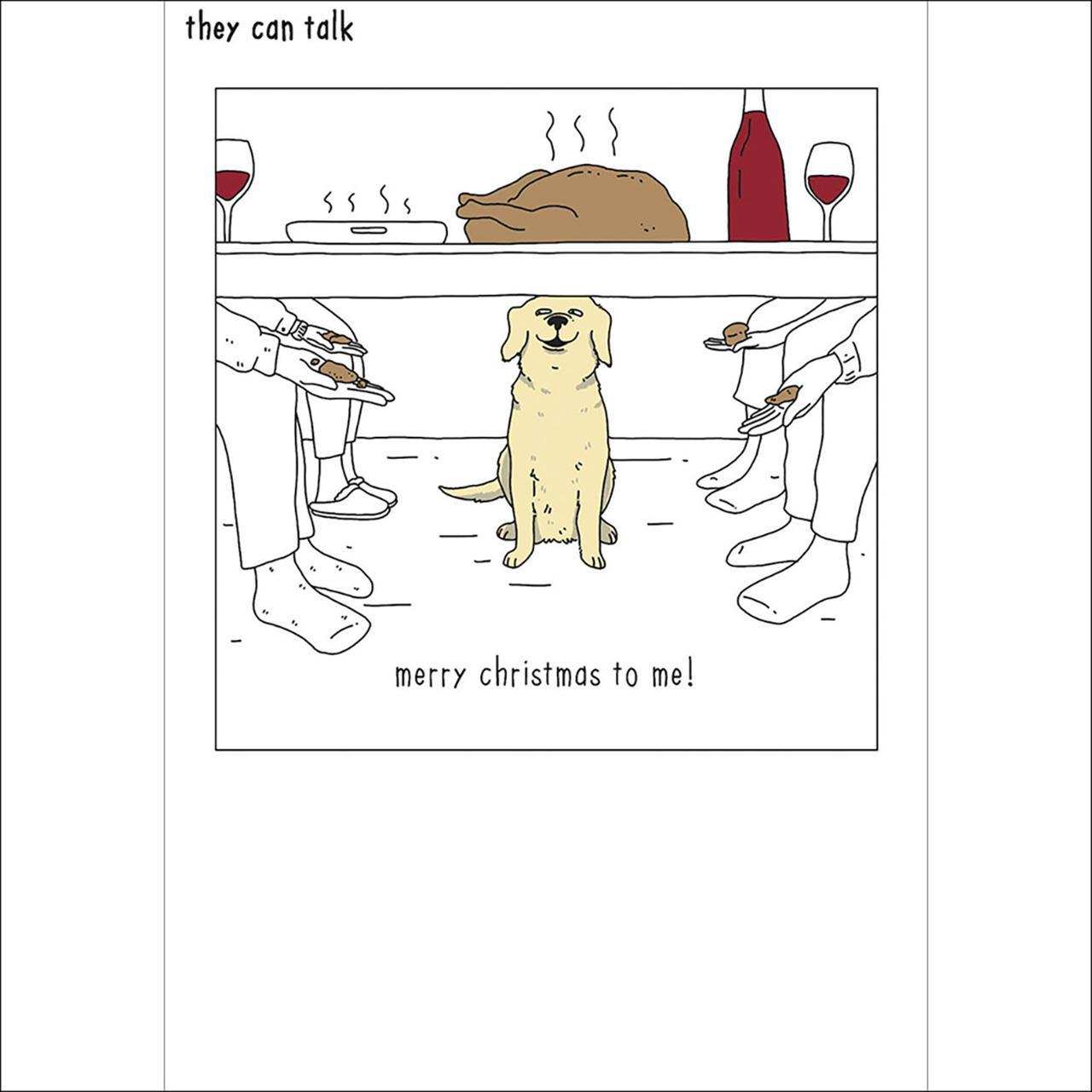 Funny Dog Christmas Card