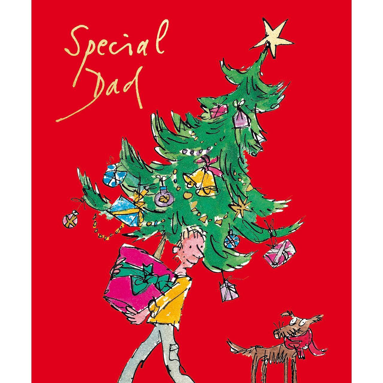 Quentin Blake Dad Christmas Card