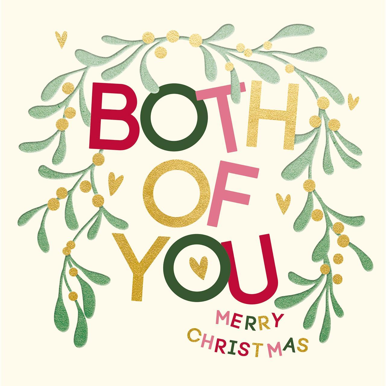 Merry Chirstmas Both Of You Card