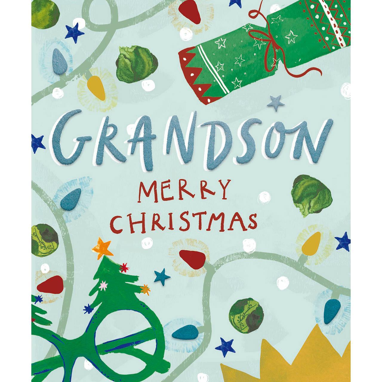 Lovely Grandson Christmas Card