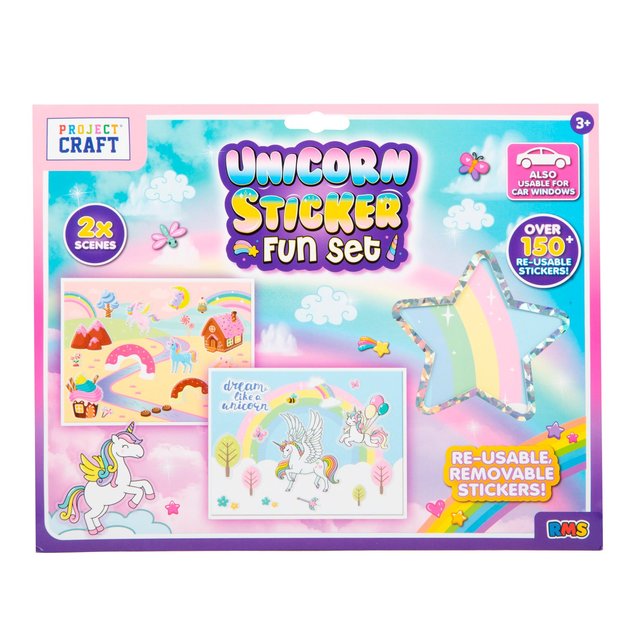 RMS Unicorn Re-Usable Stickers 