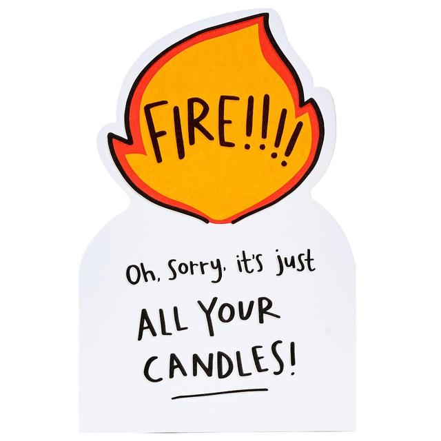 Fire Birthday Card 