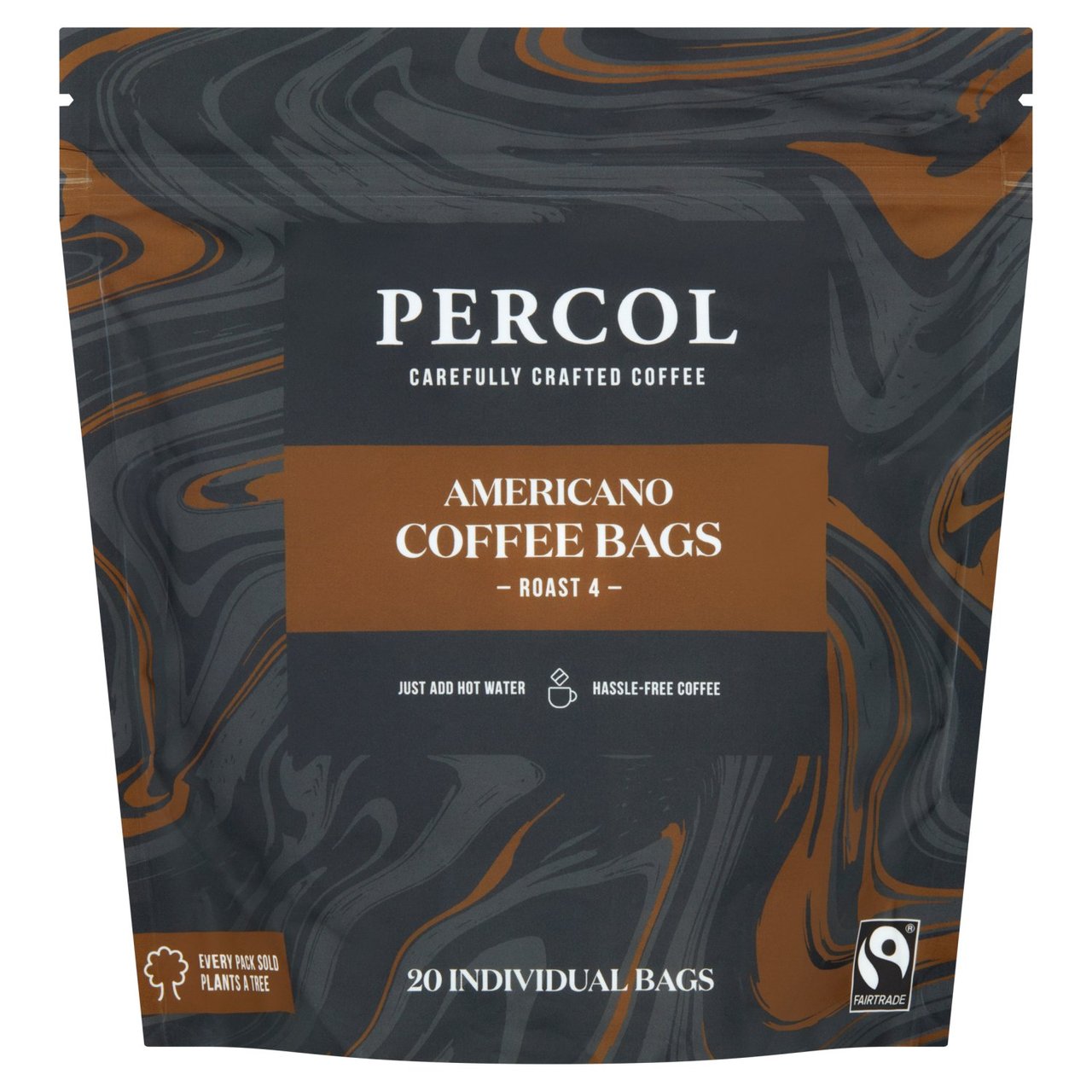 Percol Americano Fairtrade Coffee Bags 20 Pack