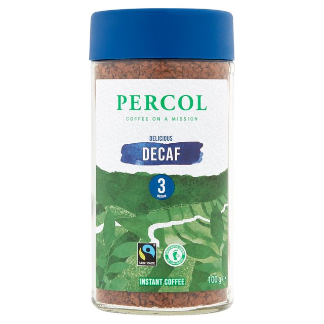 Percol Fairtrade Decaf Colombia Instant Coffee  100g