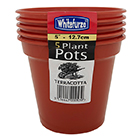 Whitefurze Plastic Pot 5pk 12.7cm