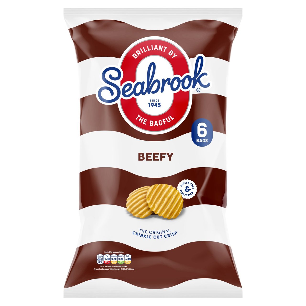 Seabrook Crinkle Cut Beefy Crisps