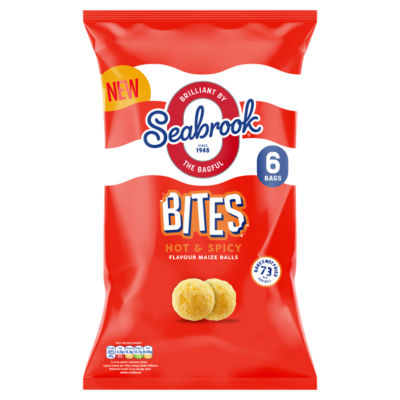 Seabrook Hot & Spicy Flavour Maize Balls 6 x 15g