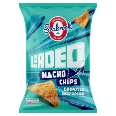 Seabrook Loaded Nacho Chips Sour Cream & Chipotle Sharing Bag