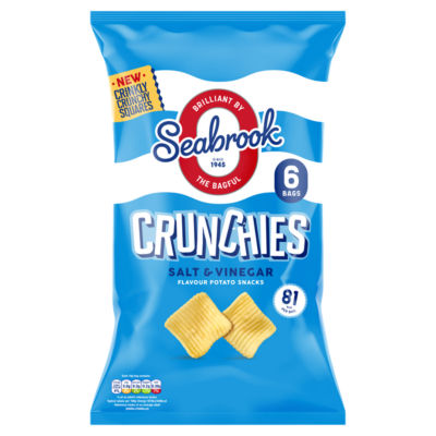 Seabrook Crunchies Salt & Vinegar Flavour Potato Snacks