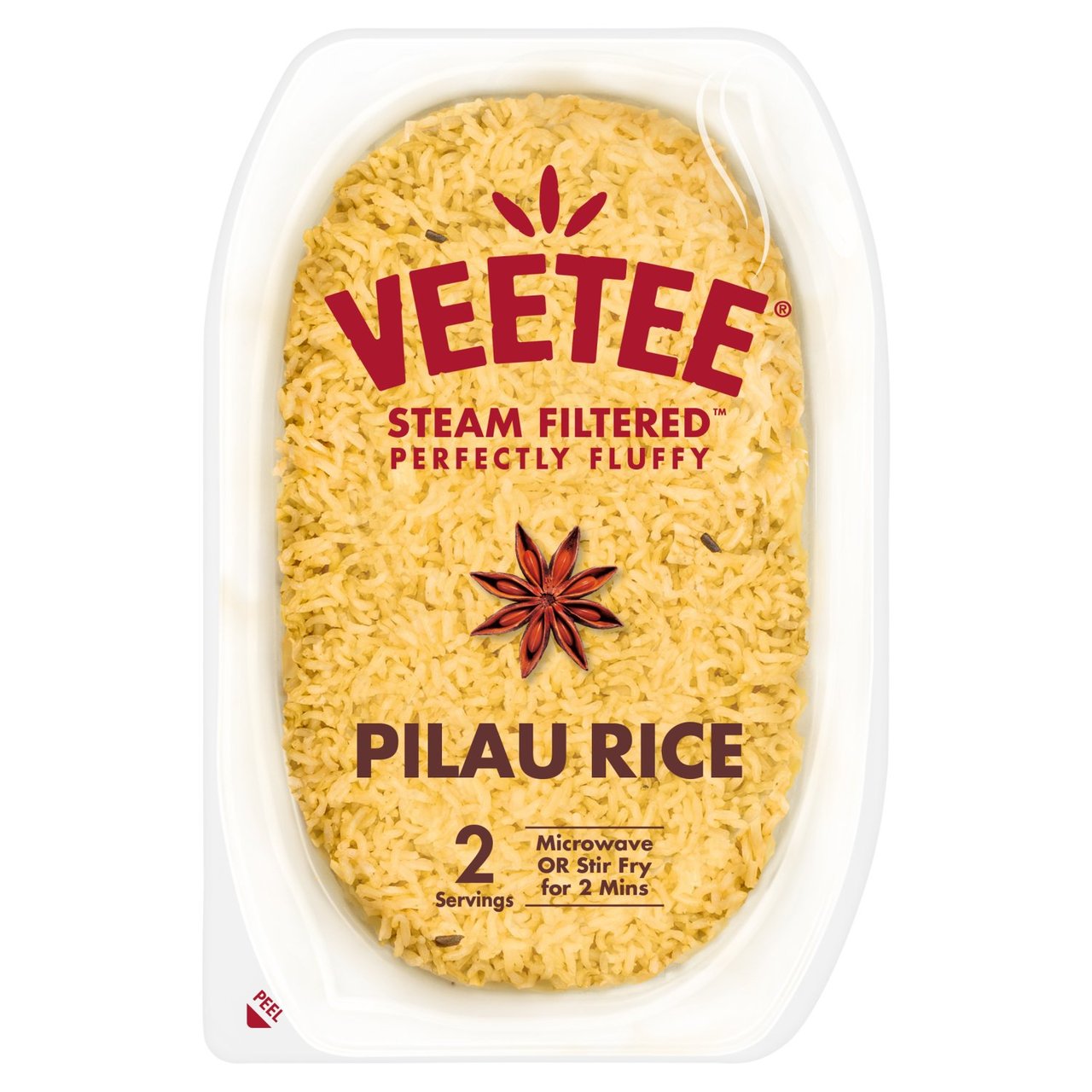 Veetee Heat and Eat Pilau Rice Tray 