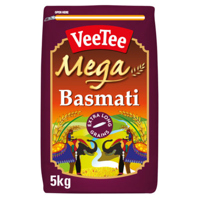 Veetee Mega Basmati Extra Long Premium Rice 5kg