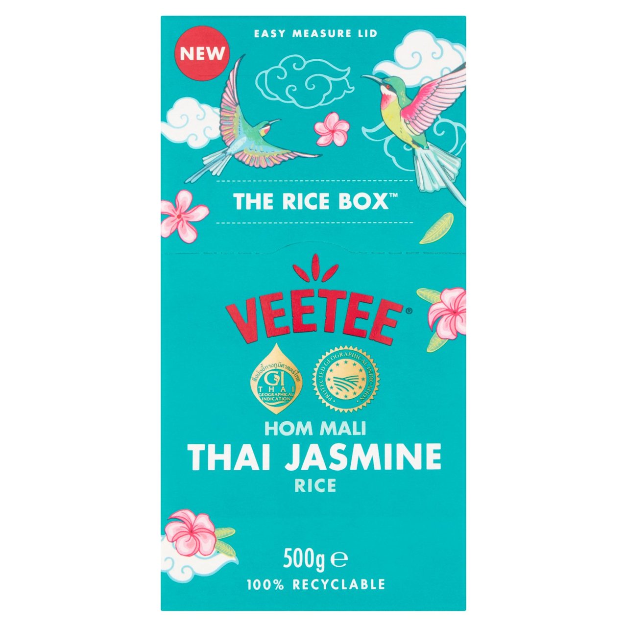 Veetee The Rice Box Hom Mali Thai Jasmine Rice 500g