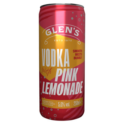 Glens Vodka with Pink Lemonade