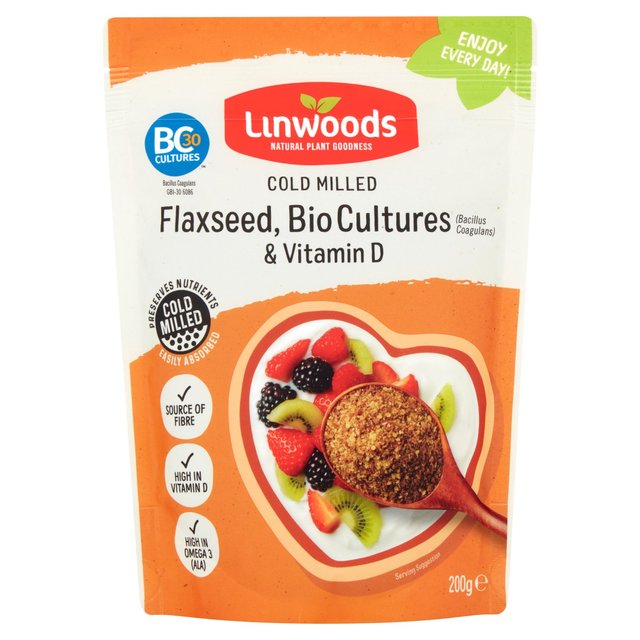 Linwoods Cold Milled Flaxseed, Biocultures & Vitamin D 200g