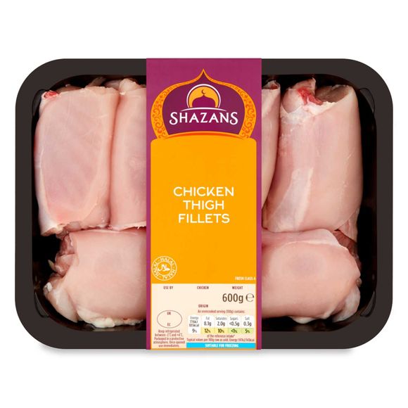 Shazans Chicken Thigh Fillet 600g