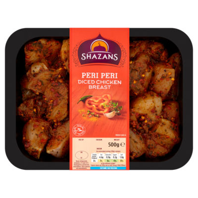 Shazans Peri Peri Diced Chicken Breast