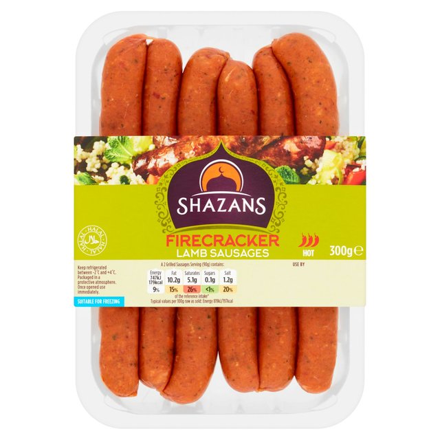 Shazans Firecracker Lamb Sausage 300g