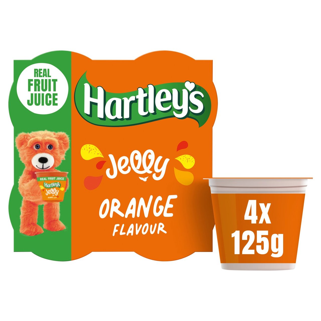 Hartley's Orange Jelly 4 x 125g