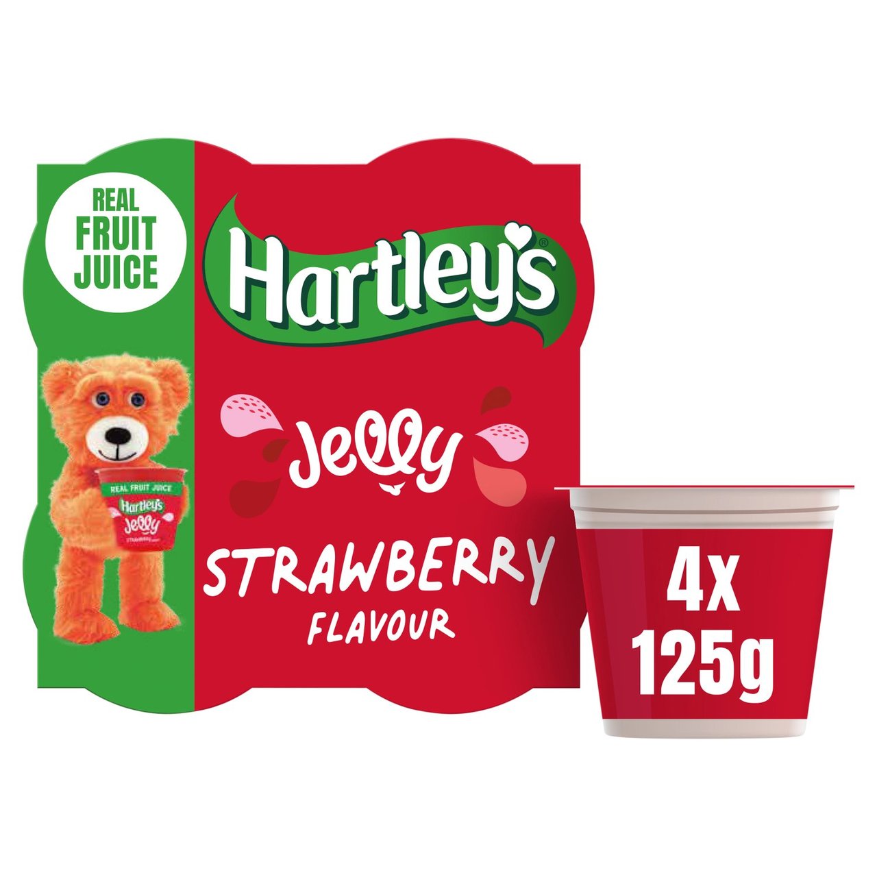 Hartley's Strawberry Jelly 4 x 125g