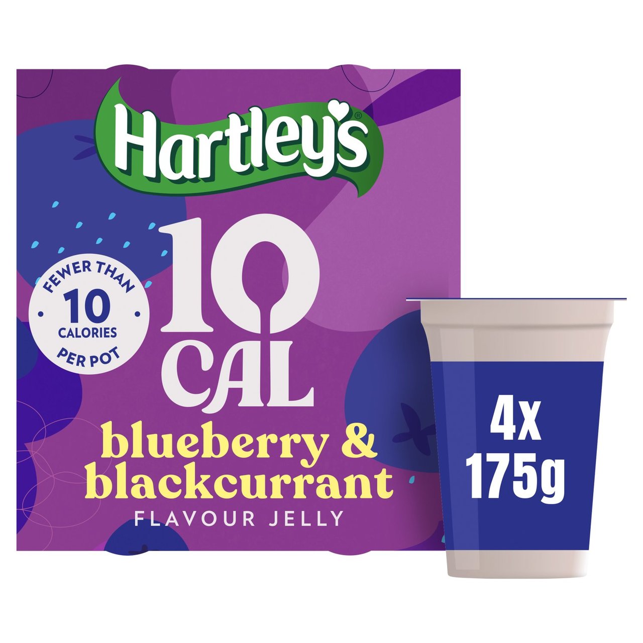 Hartleys 10 Cal Blueberry & Blackcurrant Jelly 4 x 175g