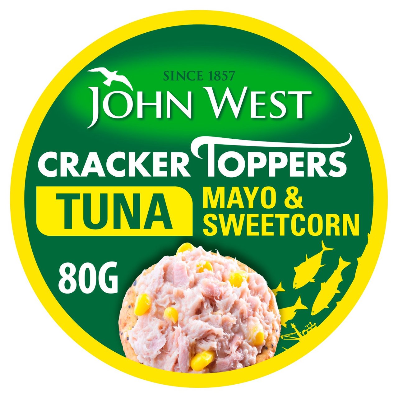 John West Cracker Toppers Tuna Mayo with Sweetcorn