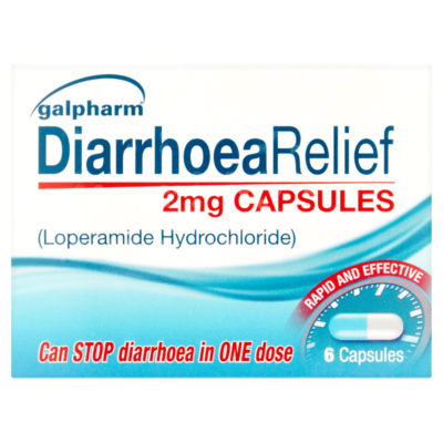 Galpharm Diarrhoea Relief 2mg Capsules 6 Pack