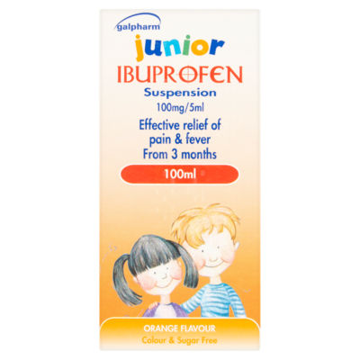 Galpharm Junior Ibuprofen Suspension Orange Flavour