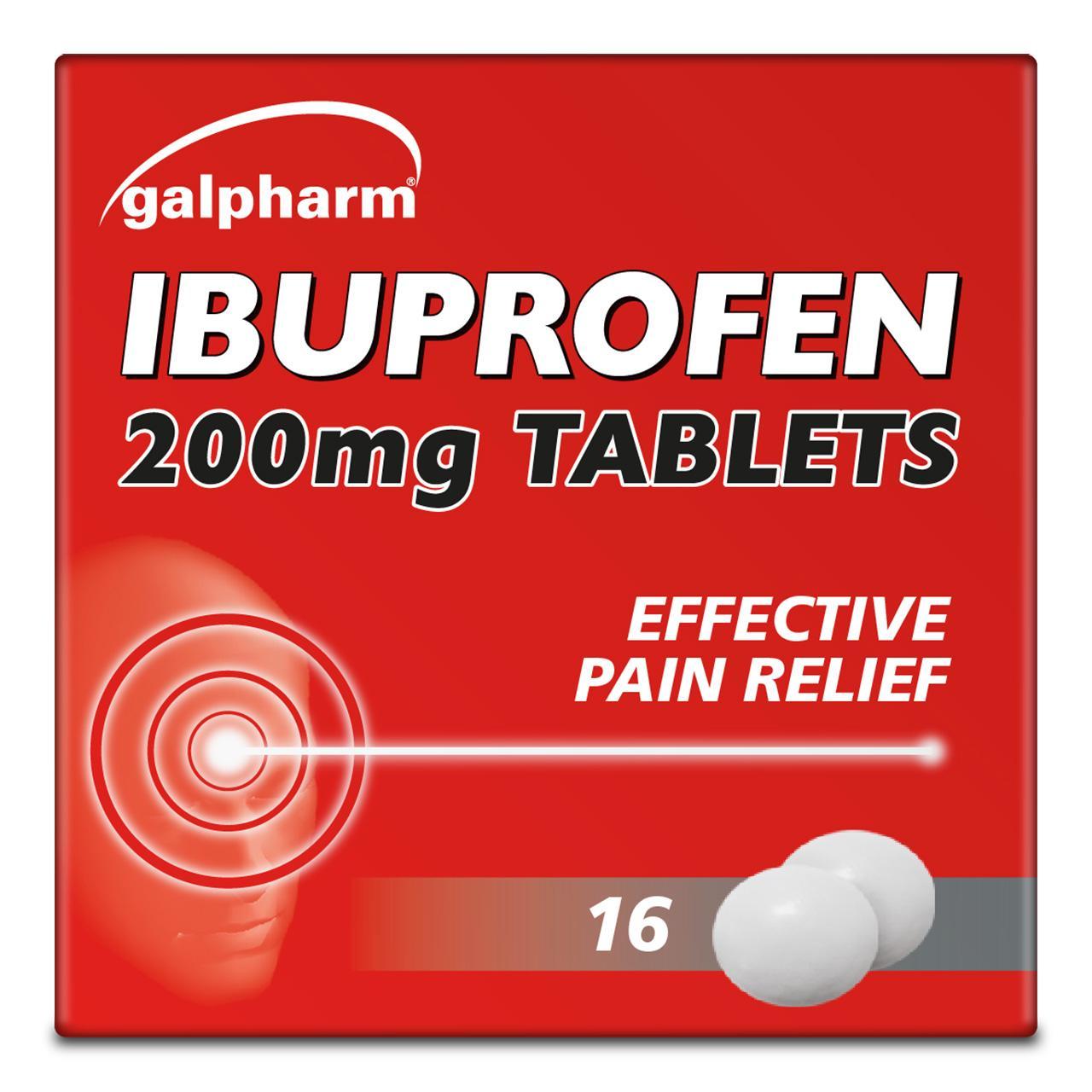 Galpharm Ibuprofen 200mg Coated Tablets 