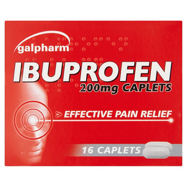 Galpharm Ibuprofen Caplets 200mg x16