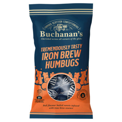 Buchanan's Tremendously Tasty Iron Brew Humbugs 140g