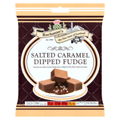 Buchanan's Salted Caramel Dipped Fudge