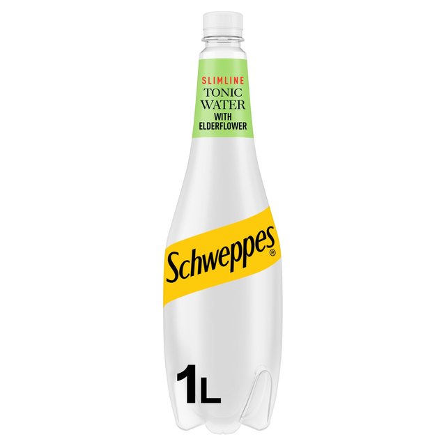 Schweppes Slimline Elderflower Tonic Water  1L