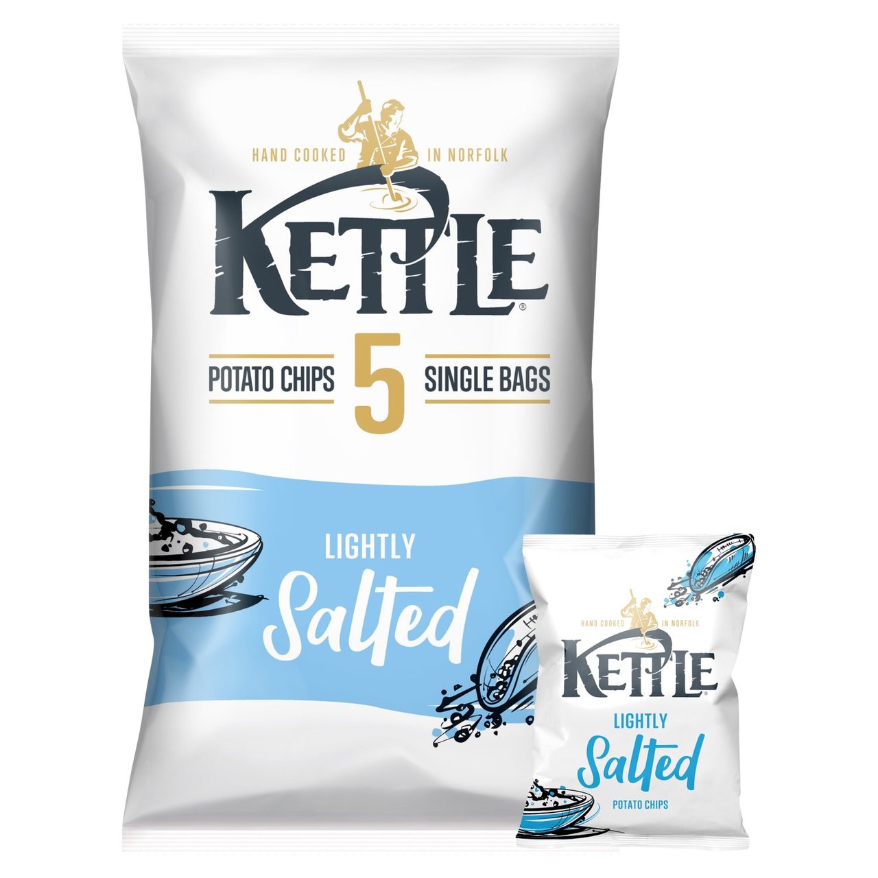 KETTLE Chips Lightly Salted Multipack