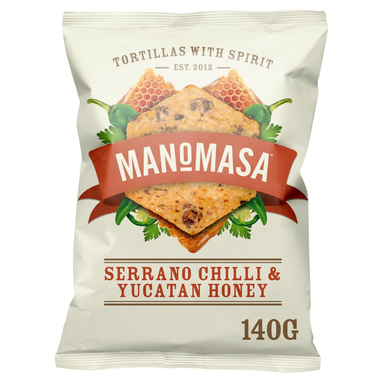 Manomasa Serrano and Yucatan Honey Sharing Tortilla Chips 140g