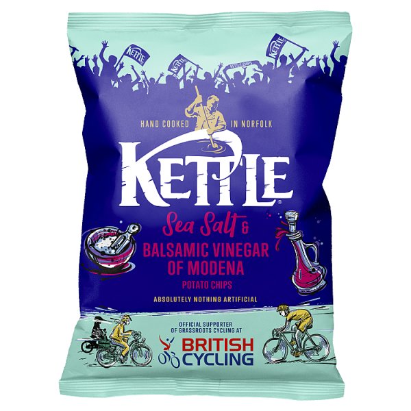 Kettle® Chips Kettle Sea Salt & Balsamic Vinegar Of Modena Potato Chips 130g