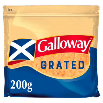 Galloway Red Grated Cheddar Cheese 200g