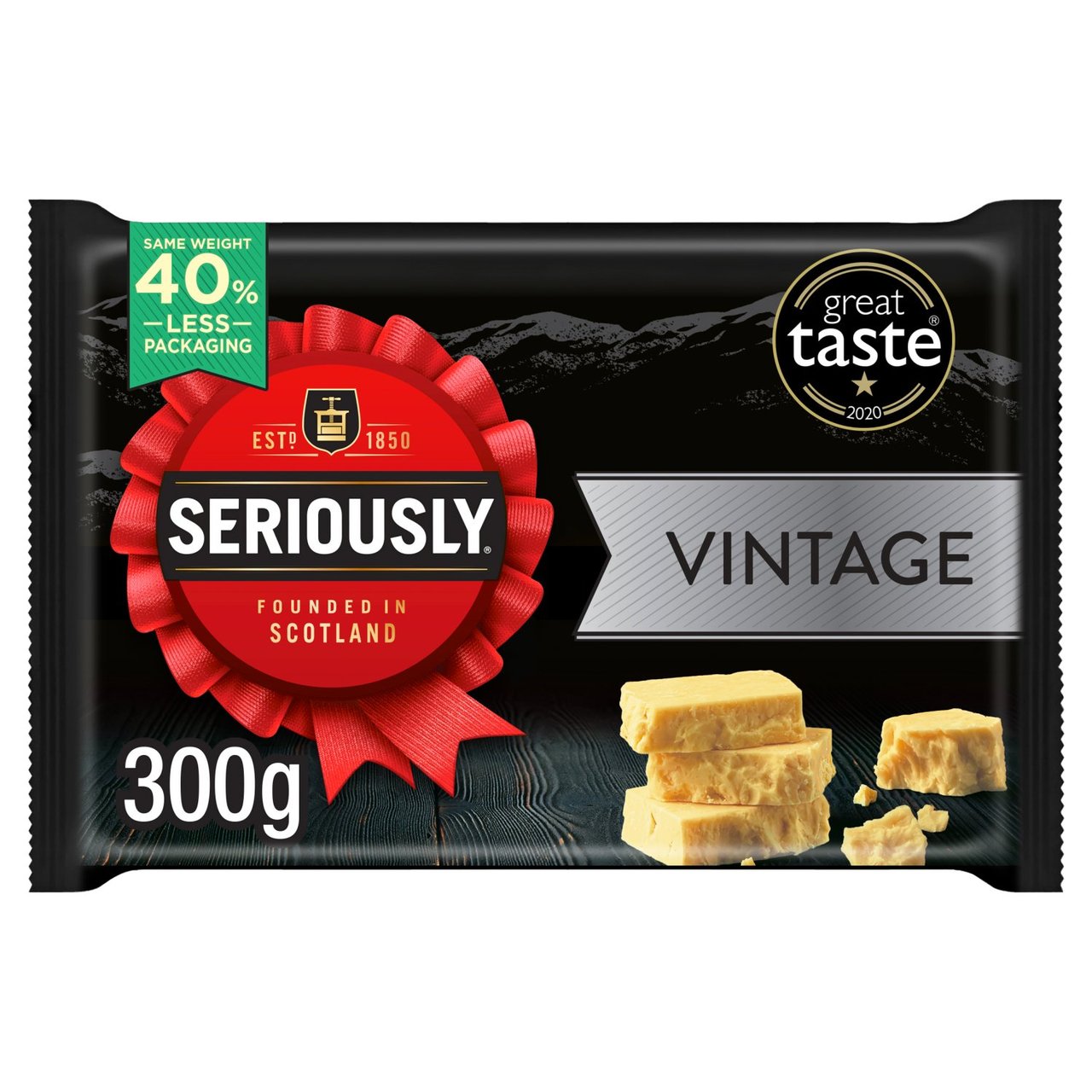 Seriously Strong Vintage Cheddar Cheese 300g