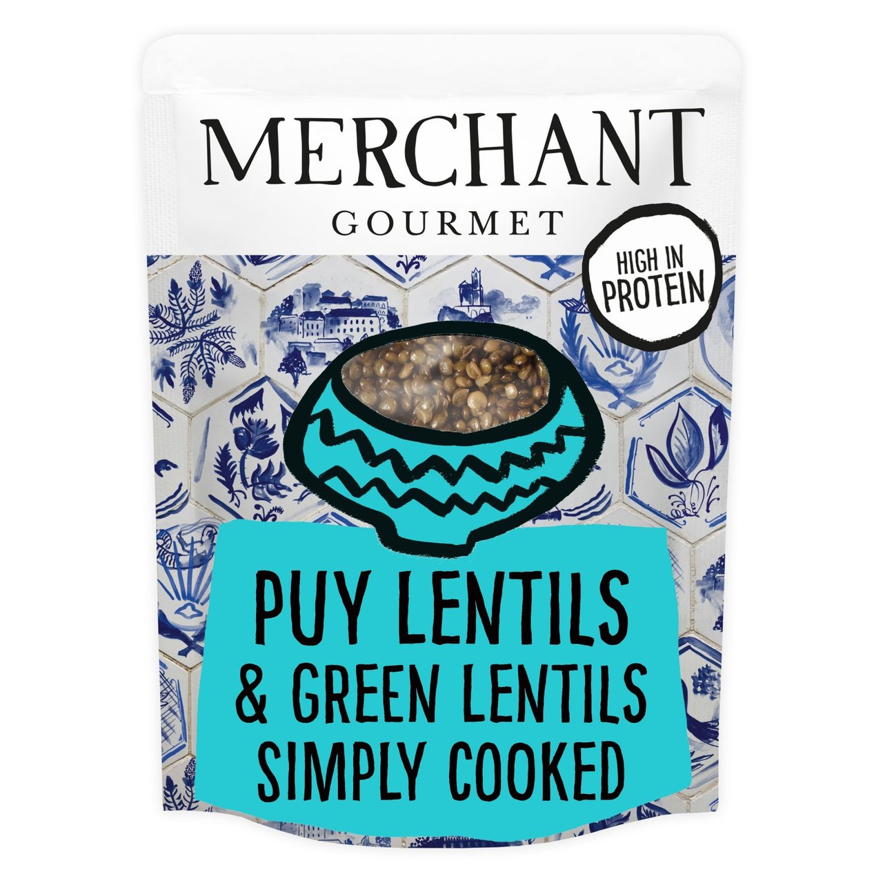 Merchant Gourmet Puy Lentils & French Green Lentils Cooked 250g