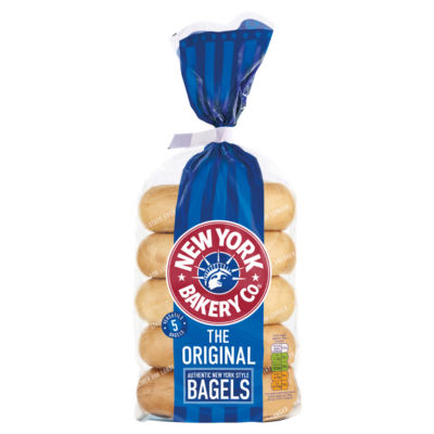 New York Bakery Co 5 The Original Bagels 425g